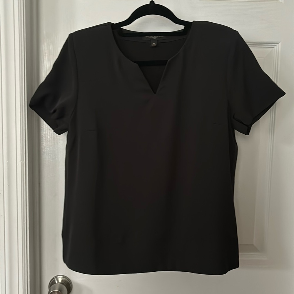 Banana Republic Black blouse with padded shoulders